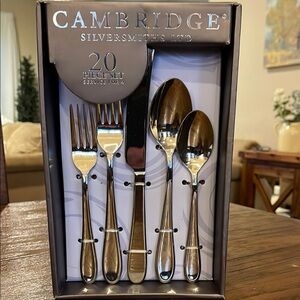 Cambridge 20pc Silver Flatware Set Modern Dining Elegance